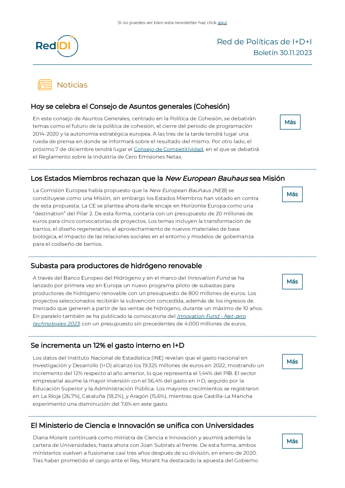 Boletín de actualidad de la Red IDI_20231130