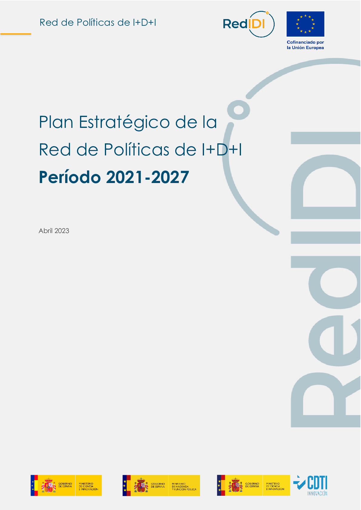 Plan Estratégico Red IDI 2021-2027