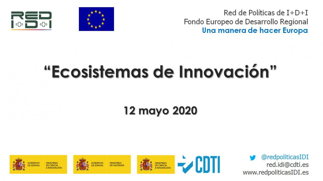 Seminario Online Red IDI: Ecosistemas de Innovación