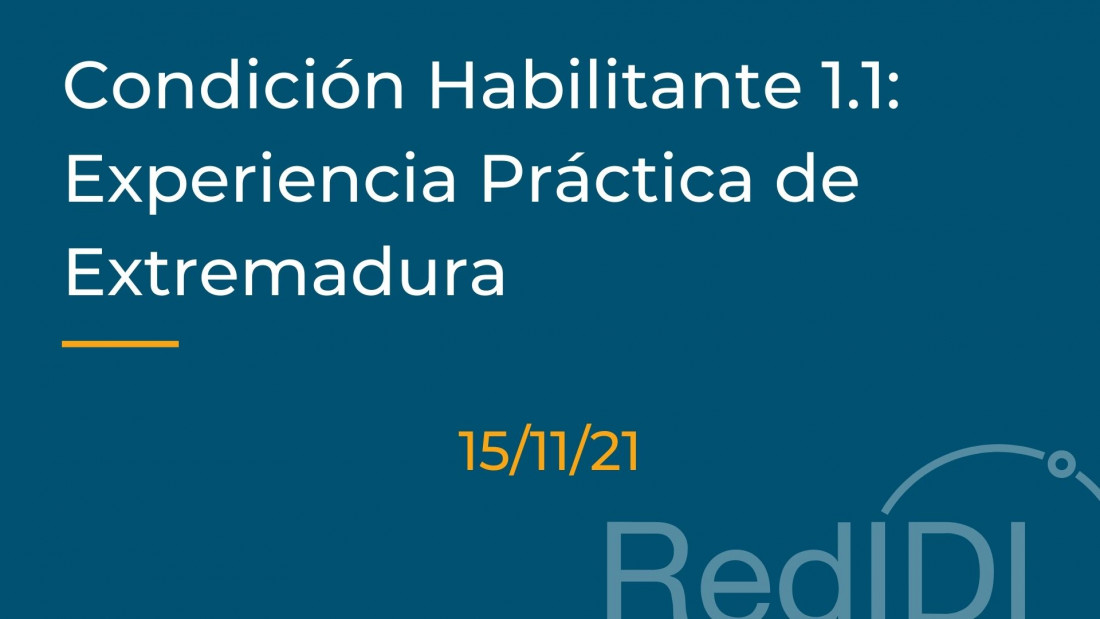 Imagen Condición Habilitante 1.1: Experiencia Práctica de Extremadura