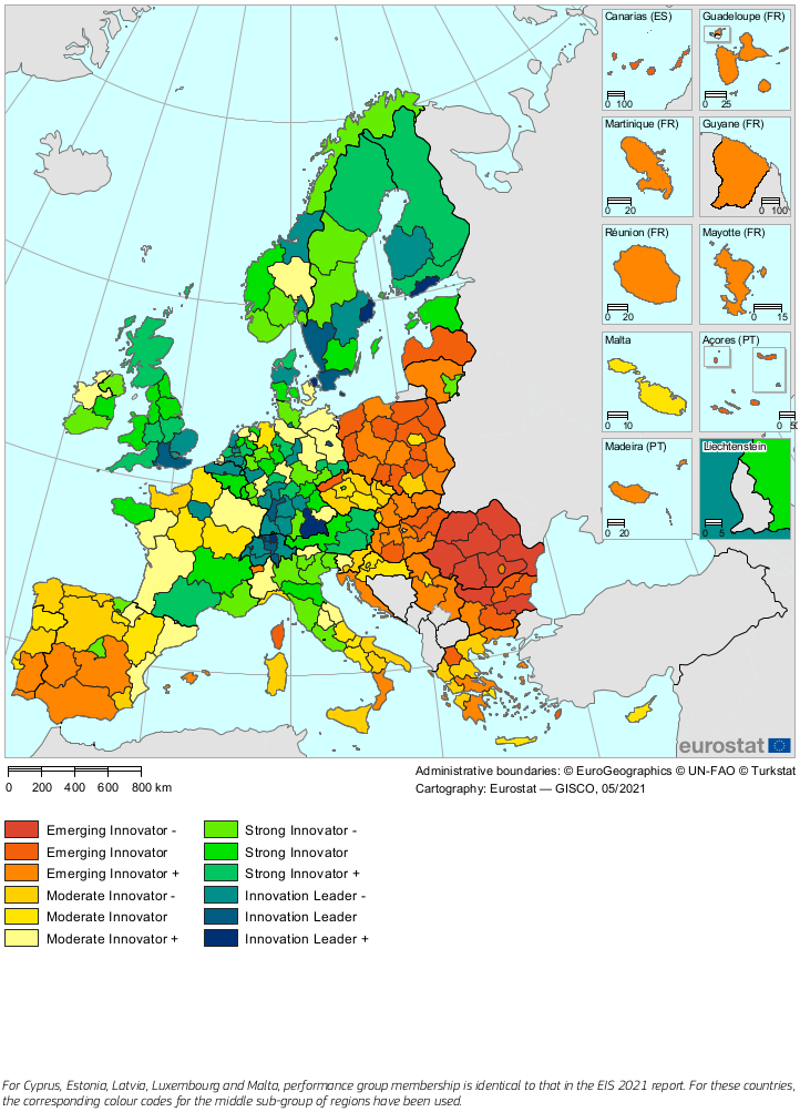 Regional Innovation Scoreboard 2021