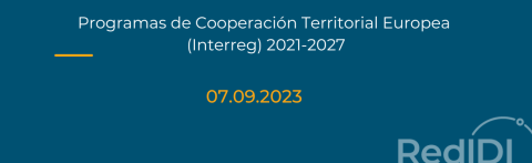 Imagen Red IDI-Programas de Cooperación Territorial Europea (Interreg) 2021-2027